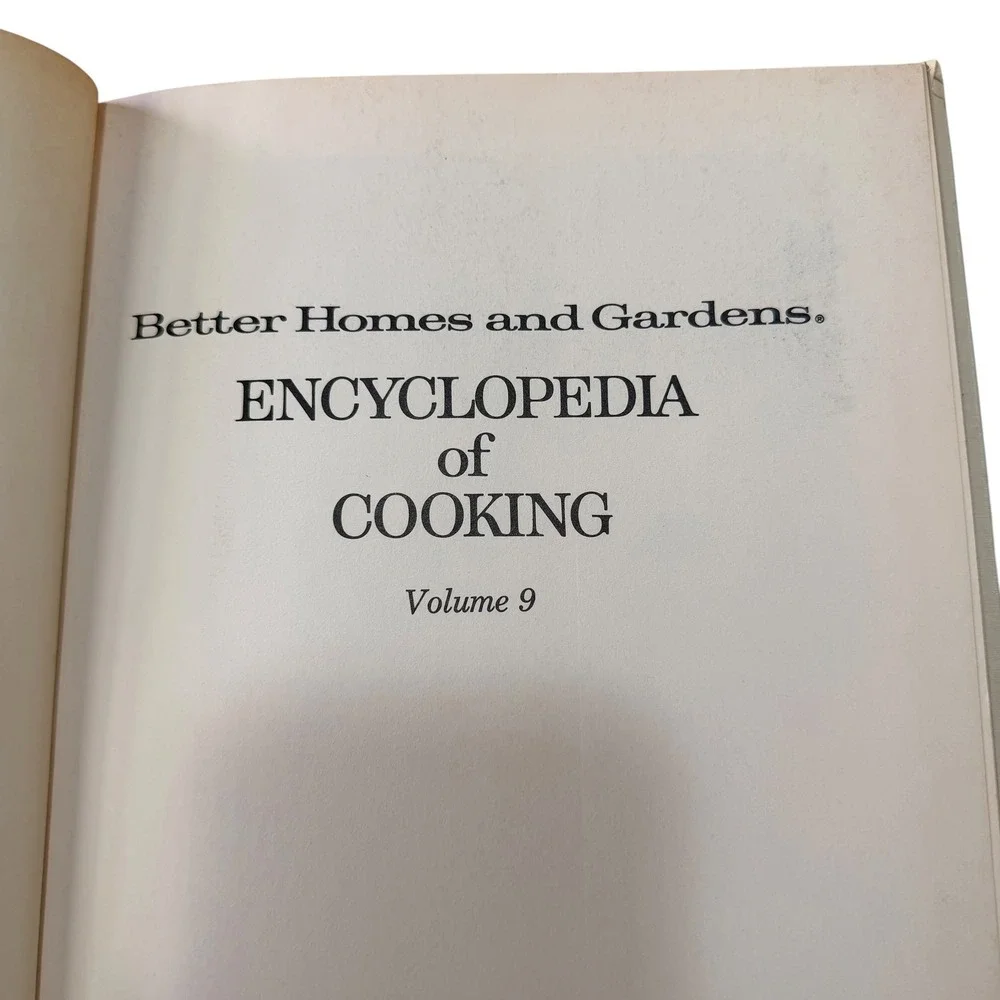 Better Homes and Gardens Encyclopedia of Cooking Volume 9 Vintage 1973 Hardcover